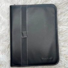 Day-Timer Calendar Planner Cover Black Full Zipper Closure 7 Rings