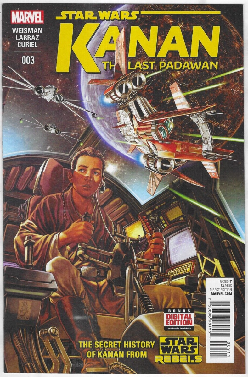 Star Wars Kanan Comic 3 Last Padawan Cover A Mark Brooks First