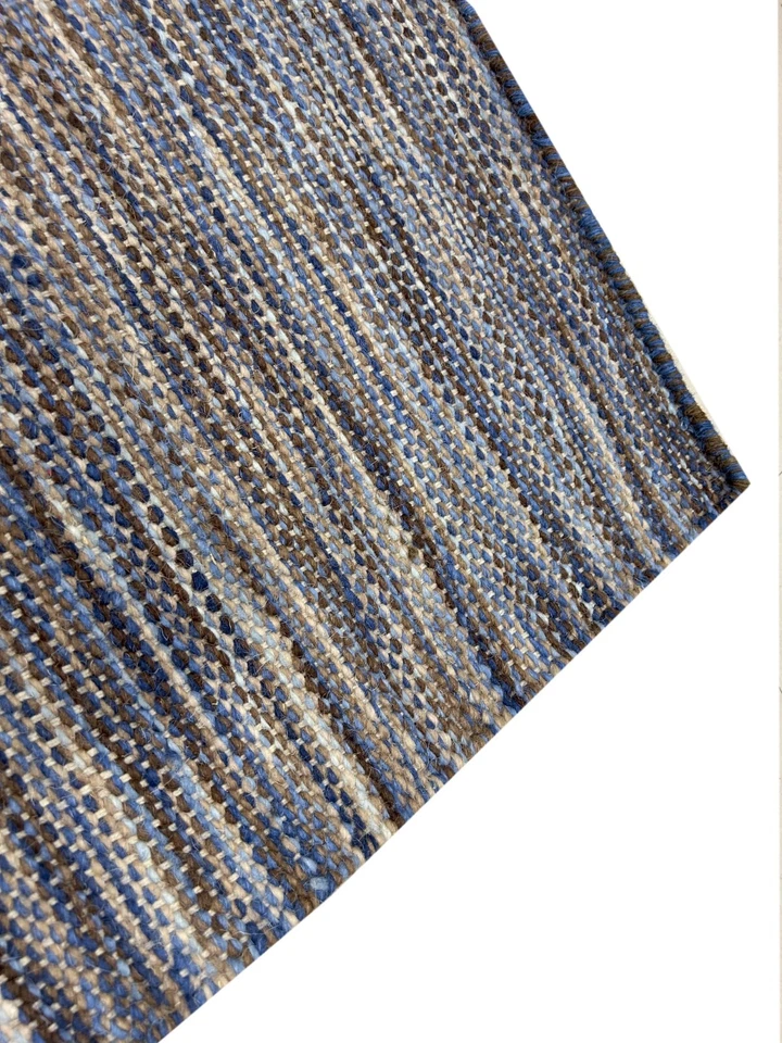 9X12 Grey handwoven Wool Flat Pile Wool Area Rug For Livingroom Bedroom Office - Image 3 of 4