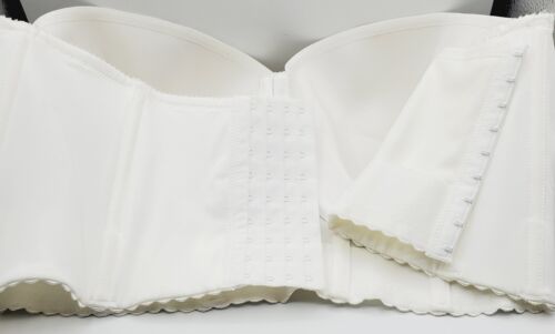 Parfait Elissa P50116 Women's Strapless Longline Bra - Pearl White, 42G Stained - Picture 5 of 8