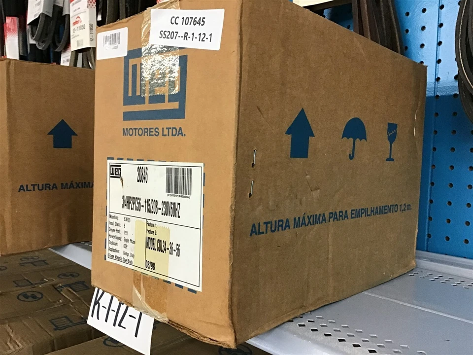 Weg CDL34-36-56 3/4 HP AC Motor 115/208-230 V Single Phase 2P 3600 Rpm 56 Fr - Image 4 of 4