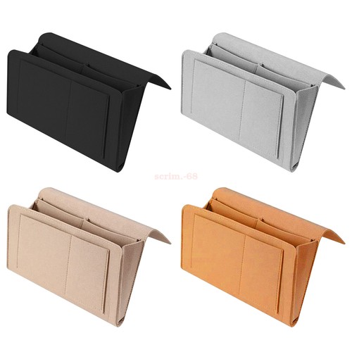 Bedside Felt Storage Sofa Hanging Organizer Book Phone Bag Pocket Remote Holder - Picture 2 of 17