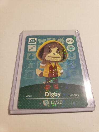Carte amiibo Digby # 213 Animal Crossing série 3 COMME NEUF JAMAIS SCANNÉE ! - Photo 1/1