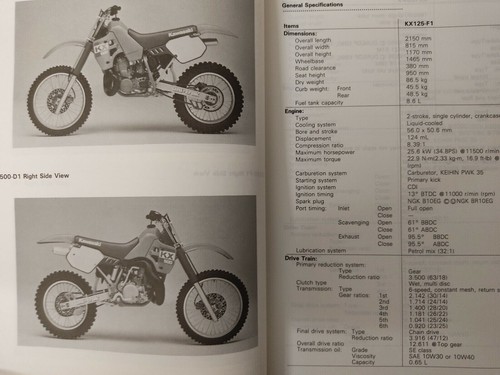 Kawasaki KX500 ecc original 1987 Shop Manual,Werkstatthandbuch,manuale officina - Bild 4 von 4