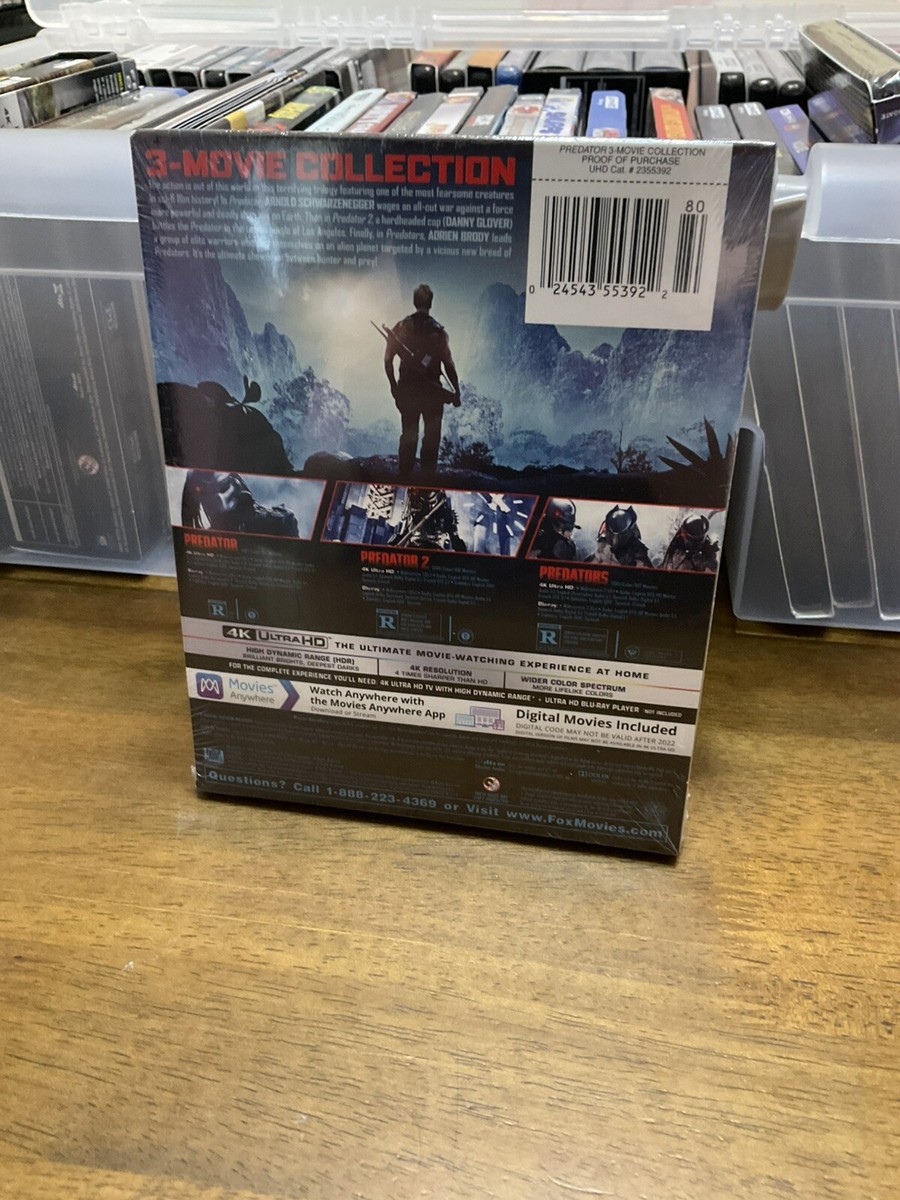 Predator 1-3 [4K UHD] 3 Film Collection. Rare. Out Of Print
