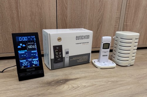 Funk-Wetterstation Eurochron EFWS S250 mit Schutzgehäuse für Außensensor