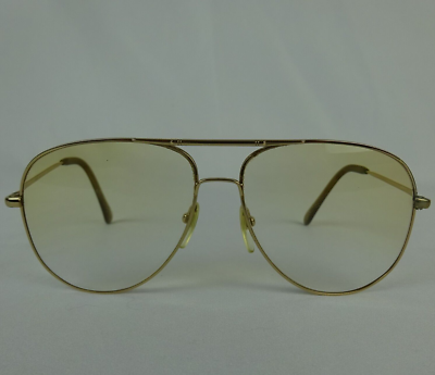 Vintage Eyewear NIKON NK5401 0001 62-15 Japan Pilot Gold Frame