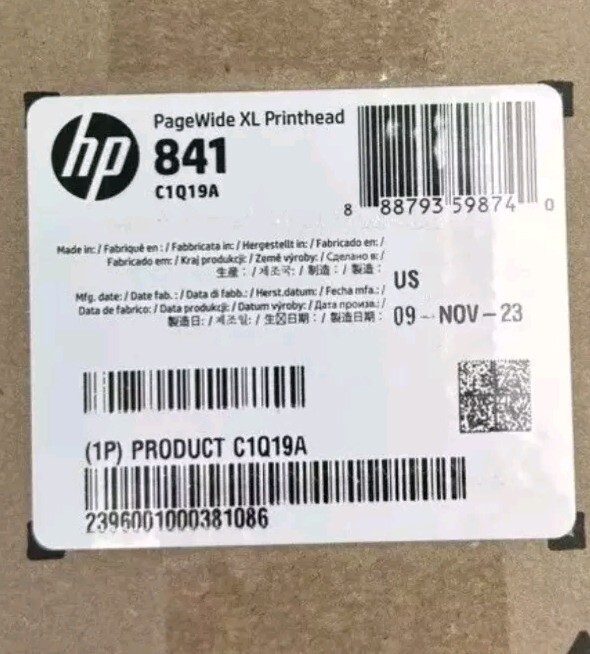 HP Pagewide XL 8000 / 5000 / 5100 / 4500 / 4100 / 4000 Printhead 841 ...