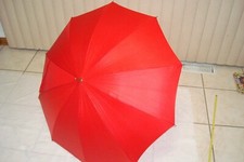 Vintage RED WATERPROOF NYLON UMBRELLA PARASOL