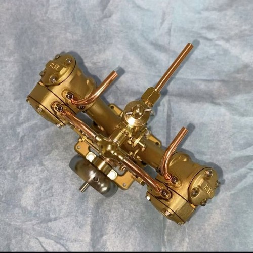 RW Double cylinder v2 retro steam engine Steam model Marine model engine - Picture 6 of 9