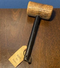 HILLBILLY NUT CRACKER - Novelty Gag Gift Wooden Mallet Wood Hammer VTG Funny 10”