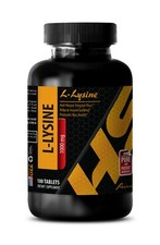 obniżenie ciśnienia krwi - L-LYSINE 1000mg 100 Tabletek - suplement na zdrowie serca 1B
