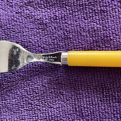 Villeroy & Boch Edelstahl 18/10 Besteck 31 Teile gelb Gabel Messer Löffel - Bild 7 von 12