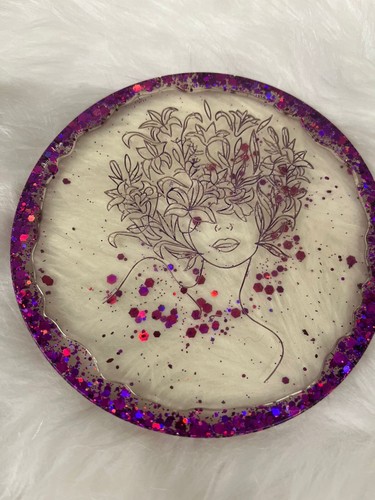 Handmade Risen Costars Glitter Decor Bar Kitchen Coffee Corner Gold Silver☕ - Picture 19 of 33