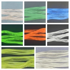 Nimrod's Tackle 10 or 24 BIO SILK LIMP SKIRTING TABS / LEGS Jig Fly