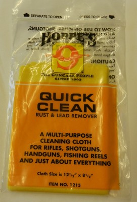 Hoppes Quick Clean Rust & Lead Remover Cloth;  12.5'' x 8.5'';  1 Pack;  1215