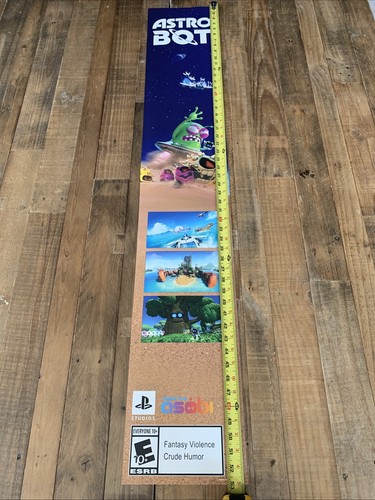 Astro Bot Gamestop Store Promo Display Poster RARE 53x8.75 Playstation 5 PS5 🔥 - Picture 16 of 18