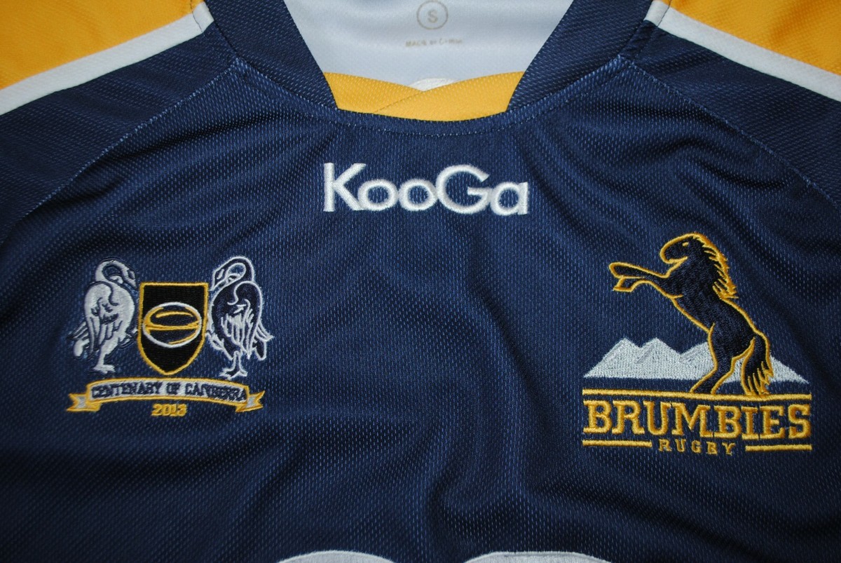 KooGa Brumbies ラグビー　ユニフォーム　シャツ Shirt Kooga Rugby Union Clubs Jersey Brumbies Home 2011-2013