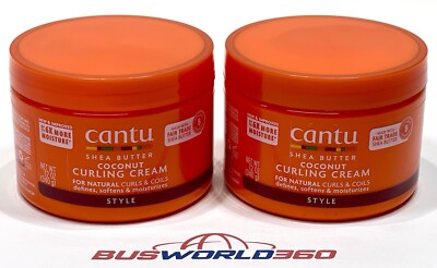 CANTU Shea Butter - COCONUT CURLING CREAM Define STYLE - 12oz - Lot of 2x - NEW