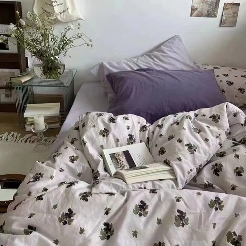 Süßes Bettwäsche Set Bettlaken Set Flachbettlaken Kissenbezüge Kawaii Heimtextilien - Bild 30 von 35