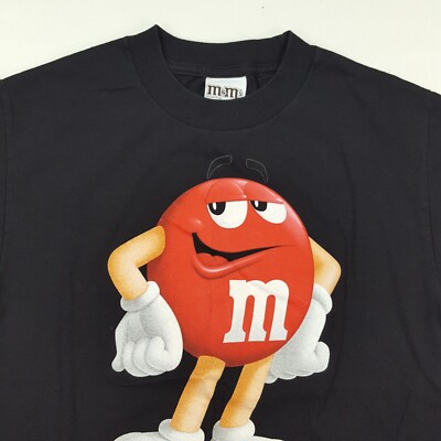 Vintage Red M&M's Candy Size XS Retro Food & Snack Promo Chocolate