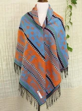 New Square large 135CM Vintage Paisley Cashmere Wool Soft Warm Wrap Shawl Gift