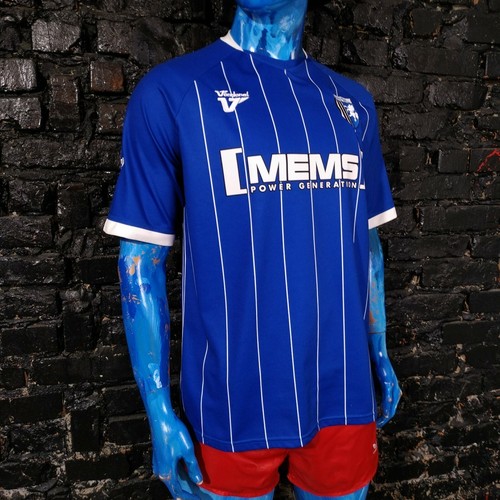 Gillingham Jersey Home football shirt 2013-2014 Blue White Vandonel Mens Size XL - Picture 3 of 12