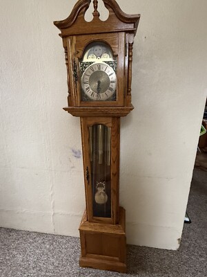 Beautiful Emperor Model 101 Grandfather Clock Handcrafted 1979 Lovely  Chimes