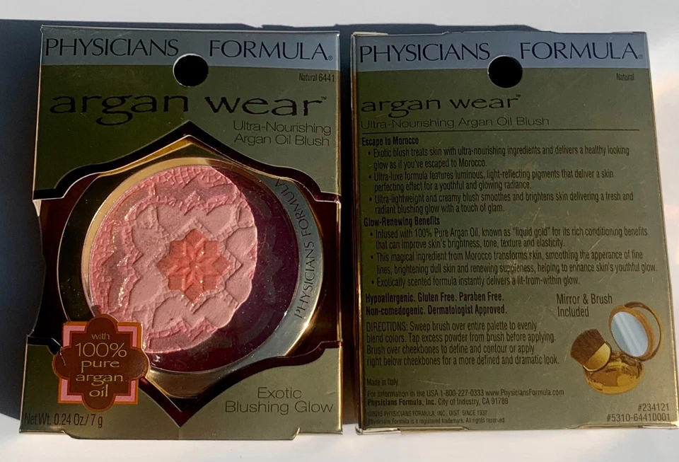 Physicians Formula Argan Wear Argan Blush NATURAL *** New In Box LOT OF 2 - Image 2 of 2
