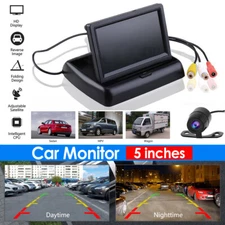 Backup Camera Wireless Car Rear View HD Parking System Night Vision + 5" Monitor