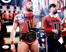 Andre Chase & Duke Hudson Signed WWE NXT Tag Champs 8x10 Photo #3 Chase U JSA