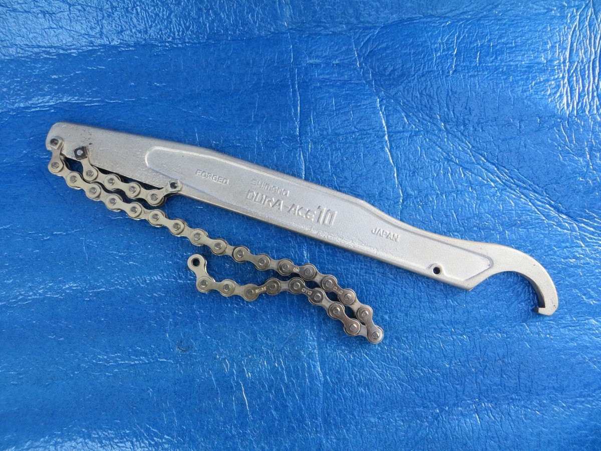 Vintage Shimano Dura Ace 10 Cog Lockring Remover Chain Whip Vintage Shimano Dura Ace 10 Cog Lockring Remover Chain Whip