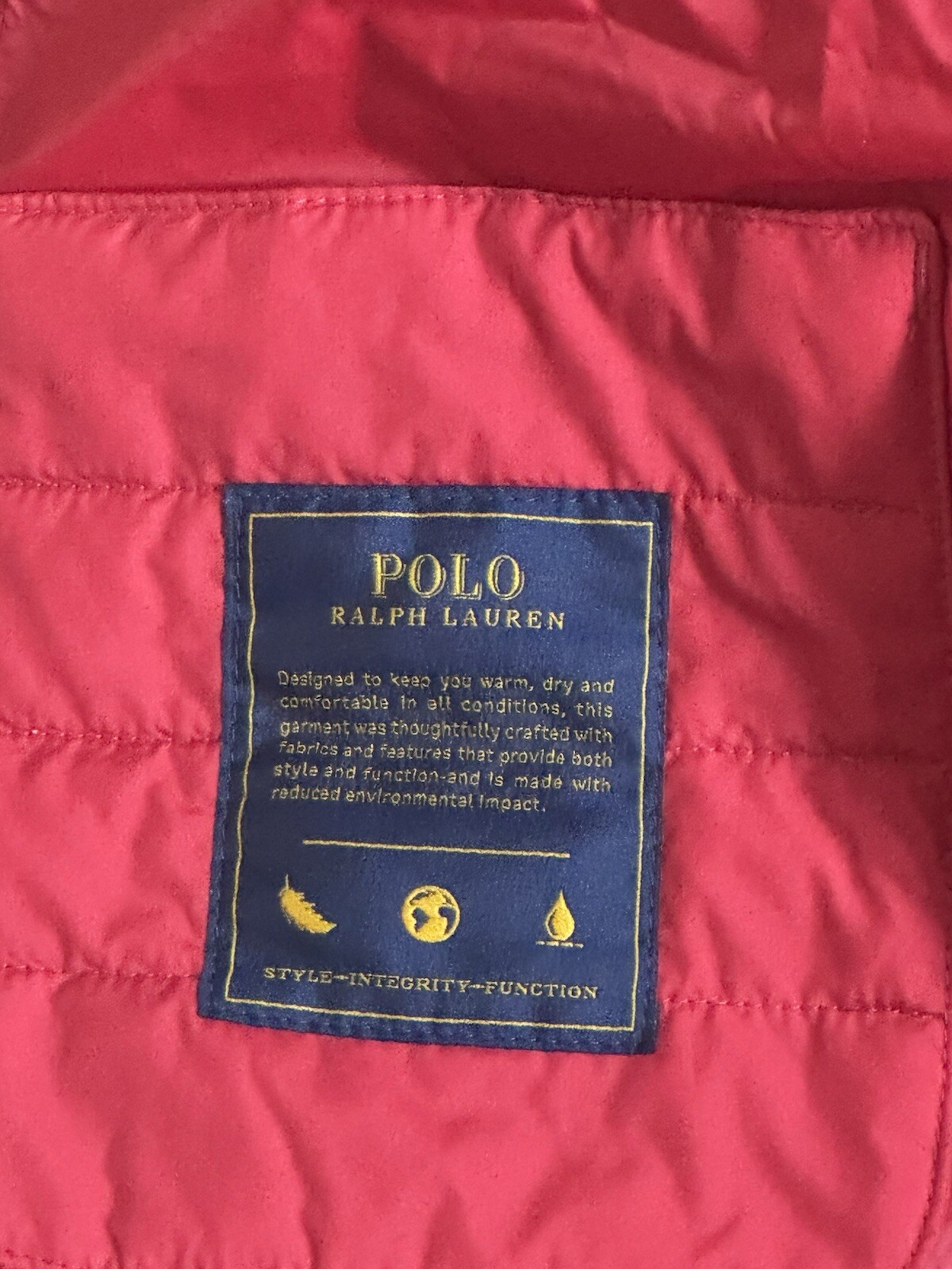 POLO RALPH LAUREN WOMEN'S BELMONT DOWN COAT / JACKET, MEDIUM, RRP£439, NEW image 9