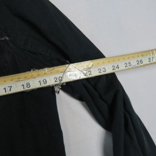 Ripcurl Mens Denim Jacket M Medium Black Full Zip Hoodie Long Sleeve Outerwear - Picture 4 of 9