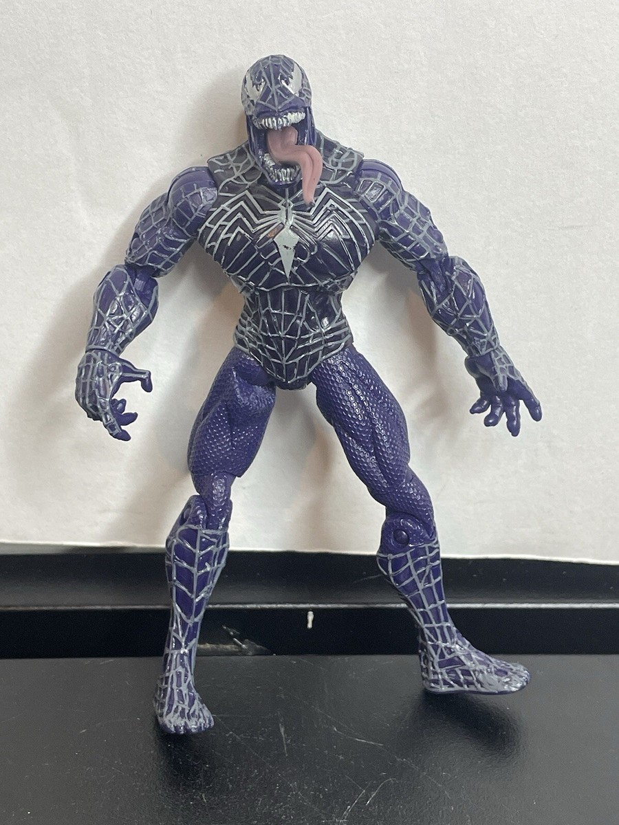2006 Spider-Man 3 Movie Purple Venom 5” Action Figure Hasbro
