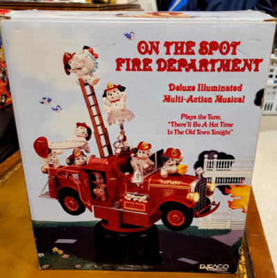 Enesco on The Spot Fire Department Deluxe Illuminated Multi Action Musical 1991