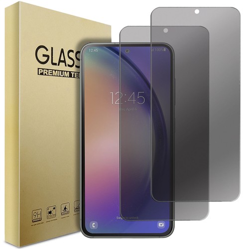 For Samsung Galaxy S23 FE Black Privacy Tempered Glass Screen Protector - Picture 5 of 17
