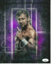 Kenny Omega Autographed 8x10 AEW Elite Belt Collector JSA Free Shipping C378