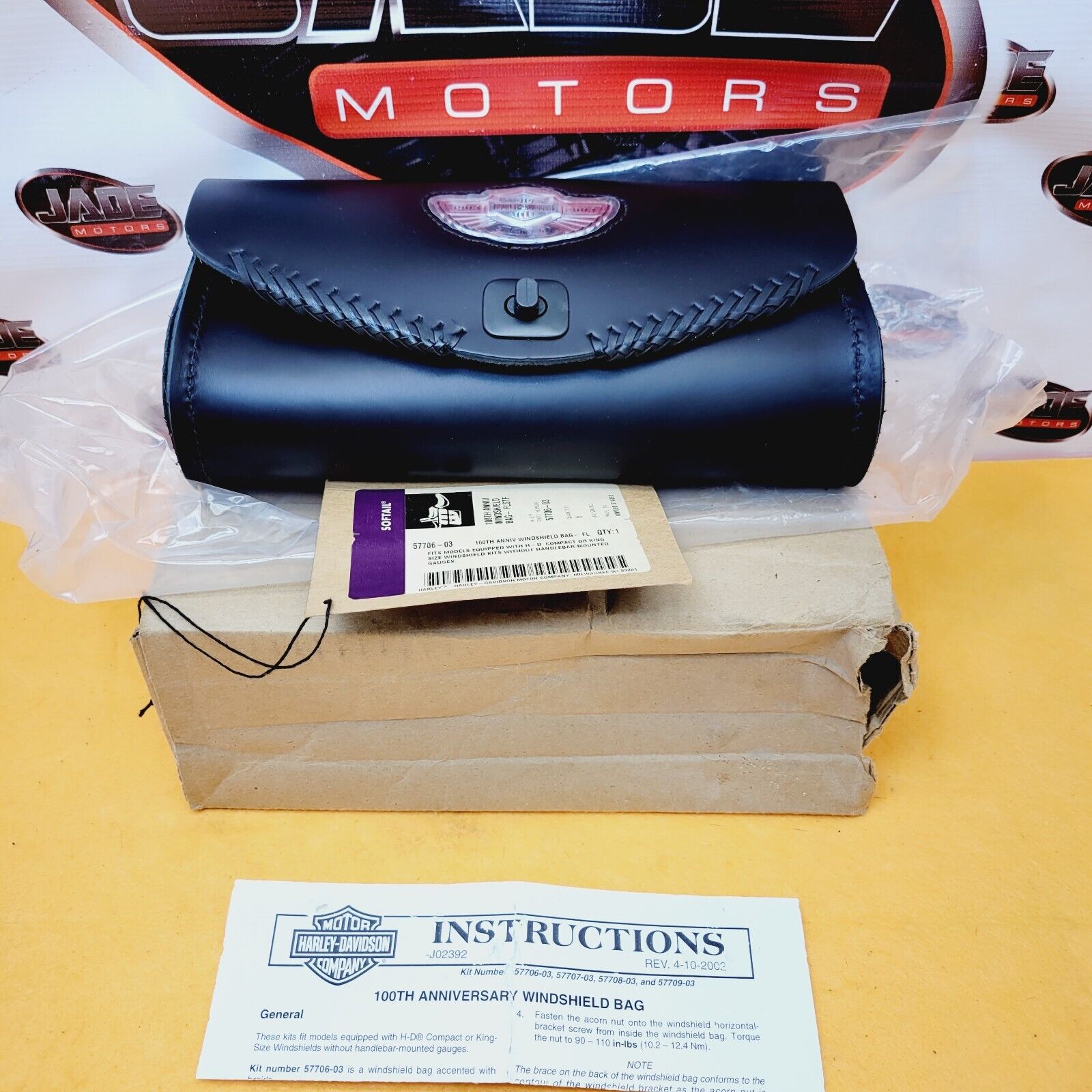 HARLEY DAVIDSON 100th ANNIVERSARY SOFTAIL WINDSHIELD TOOL BAG FAT BOY