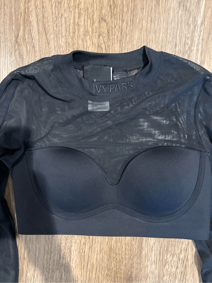 adidas Originals x IVY PARK Women's Black Long Sleeve Mesh adidas Originals x IVY PARK Women's Black Long Sleeve Mesh