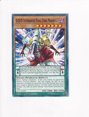 Yu-Gi-Oh Yugioh LIGHTNING OVERDRIVE D/D/D SUPERSIGHT KING ZERO MAXWELL