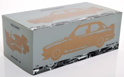 Minichamps BMW M3 E30 1987 black metallic in 1/18 Scale New