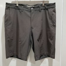 Travis Mathew Casual Golf Shorts Mens 34 Gray Polyester Spandex