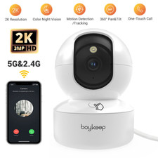 Security Camera System Baby Pet Monitor Smart WiFi Night Vision Wired 2K Cam