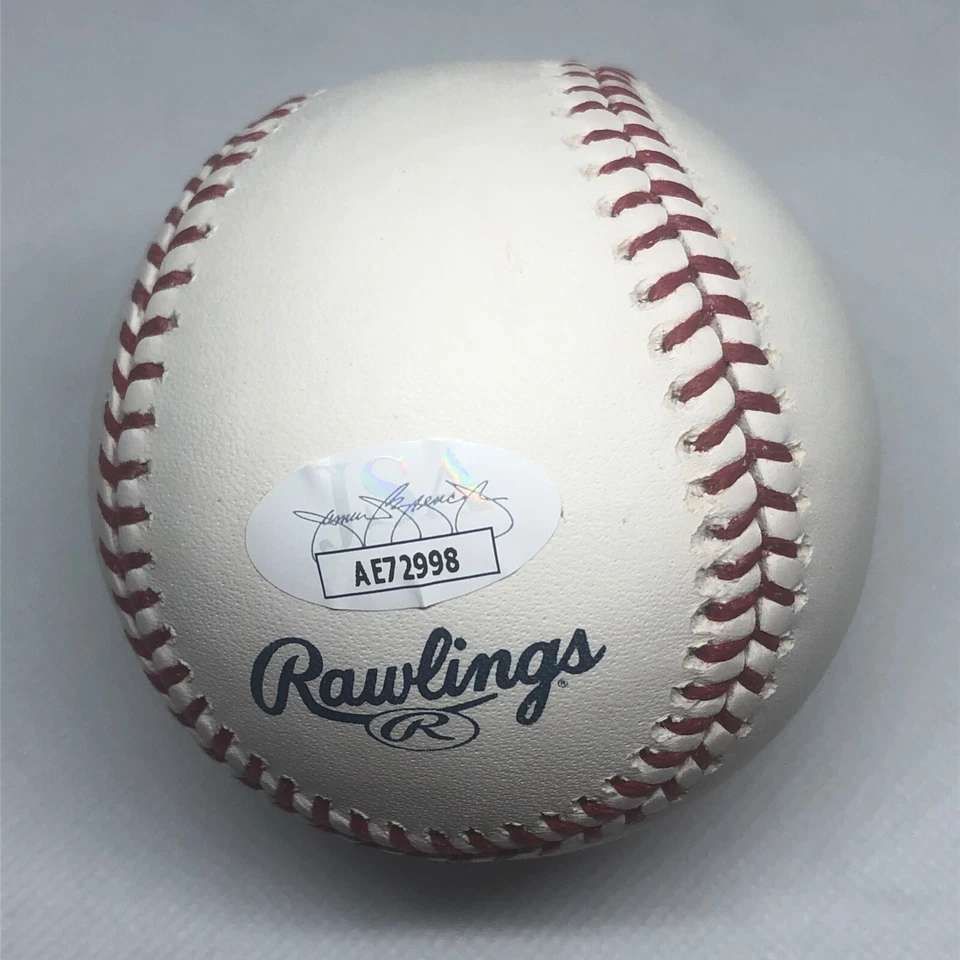 Ron Reed Signed Phillies Wall of Fame Rawlings Baseball JSA COA - Image 2 of 2