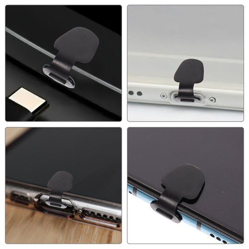 6 Pcs Type-C Anti-Blocage Silicone Cache Poussière Prise Usb-C Anti-Poussière - Photo 5 sur 12