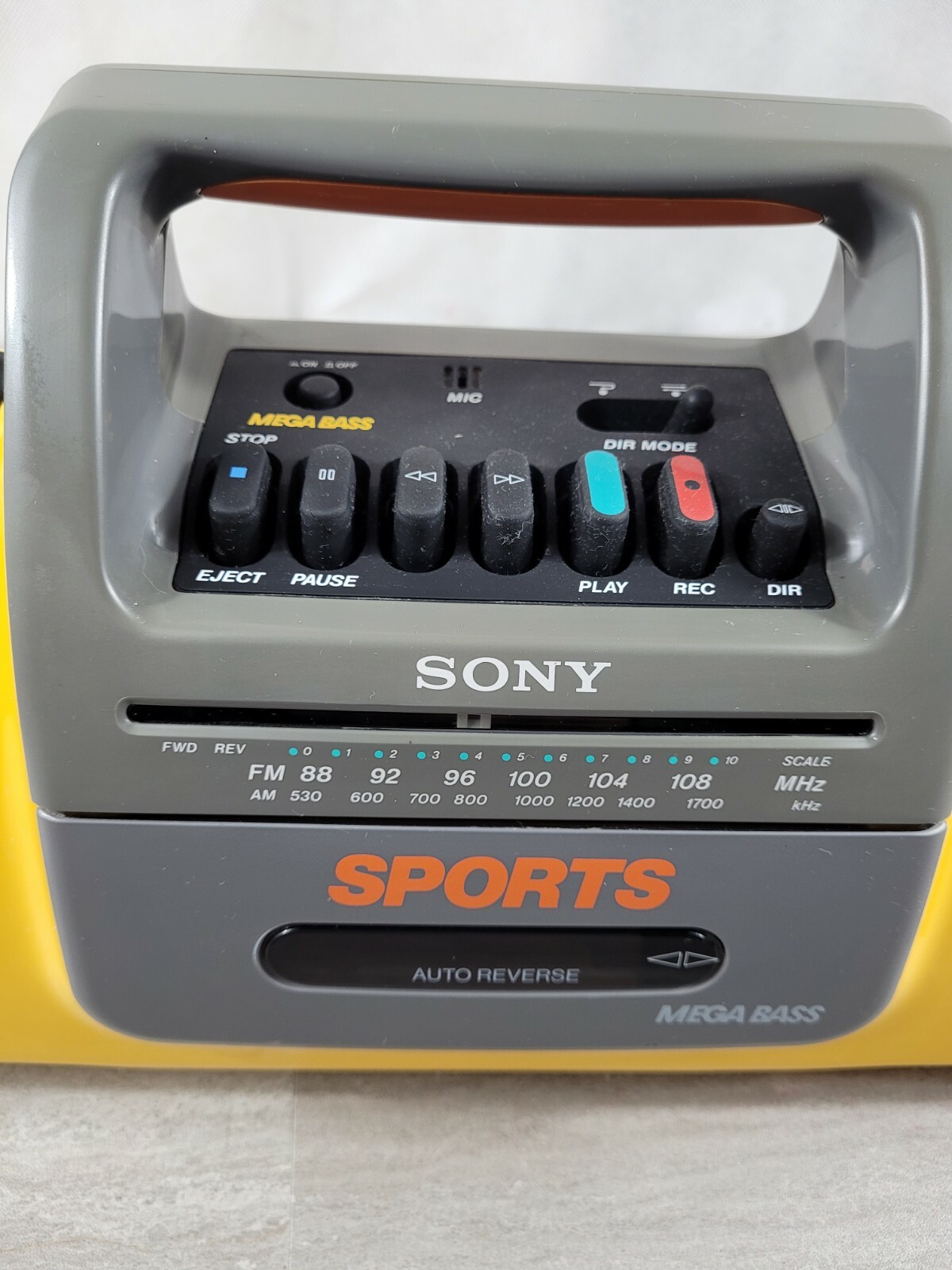 Sony CFS-905 Sports Mega Bass Radio Cassette Boombox w/ Power Cord