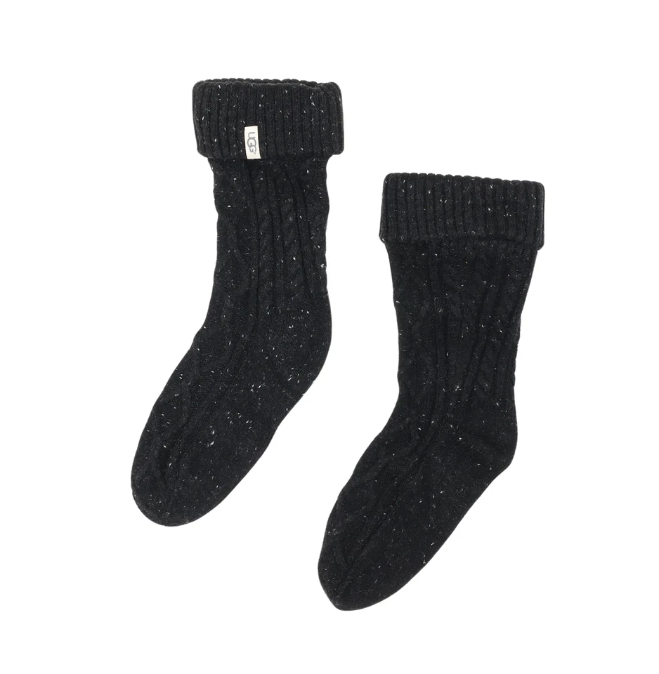 Ugg L5906 Mujer Negro Shaye Bota de Lluvia Alto Tejido Calcetines Zapato Talla 5-10 Foto 2 de 2