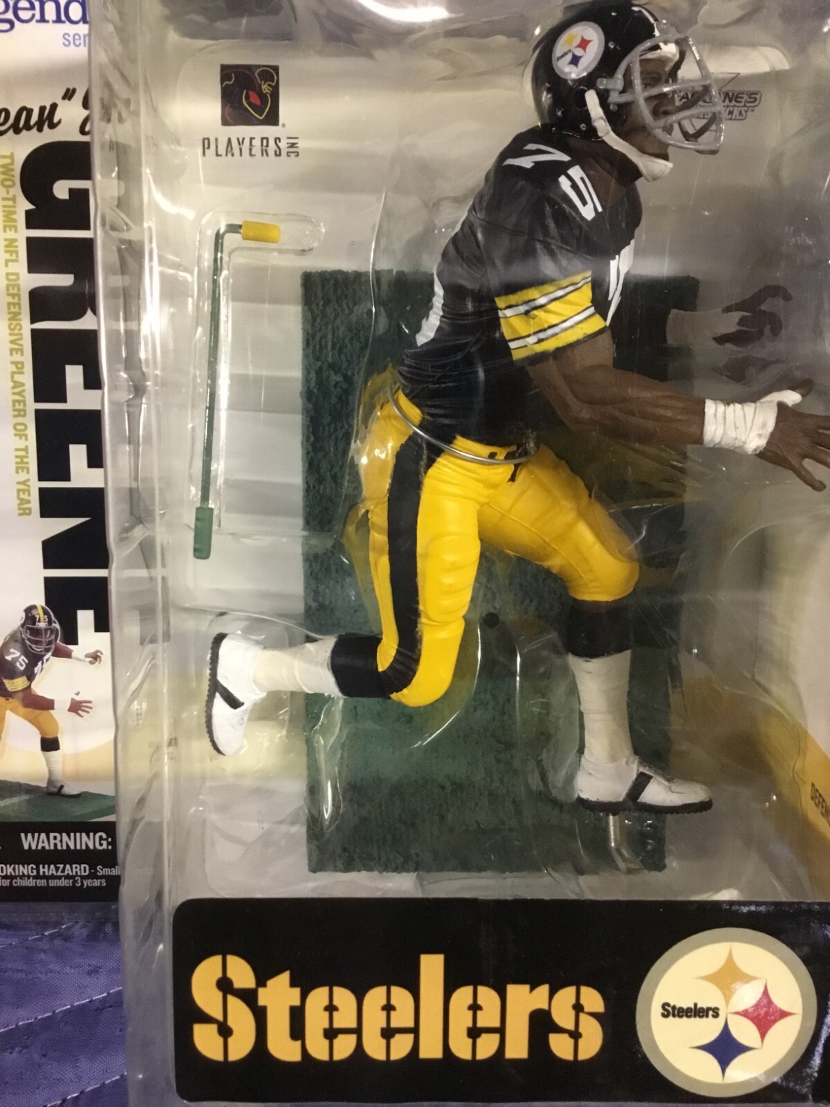 MCFARLANE NFL PITTSBURGH STEELERS BRADSHAW LAMBERT GREENE HOF ACTION