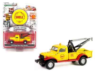 1949 Dodge Power Wagon Wrecker  Tow Truck* Greenlight SHELL Special Edition 1:64